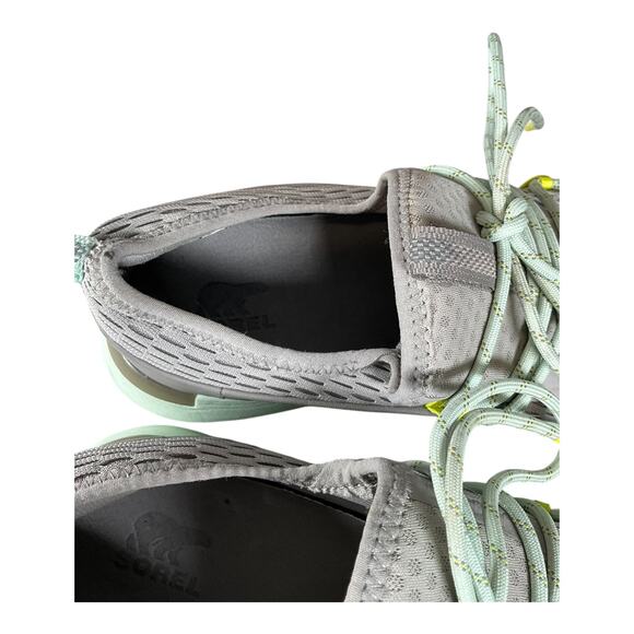 Sorel Women’s Shoes Size 10.5 Gray Mint Green Running Walking Sneakers Excellent - Picture 8 of 13